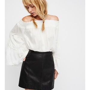 Modern Femme Vegan Leather Mini Skirt - Size 4